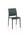 Sedia polipropilene design ergonomico Curtis colore grigio metal