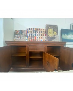 Credenza classica 3 ante e cassetto Dafne 210 colore noce