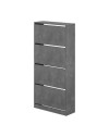 Scarpiera quattro ante a ribalta SHC540RETRO 73x26x154,5 colore grigio retro