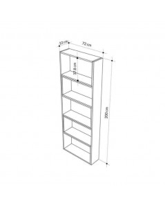 Libreria Estensibile Angolare Wish 72x22x200h Colore Bianco Prezzo