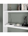 Libreria estensibile angolare Wish 72x22x200h colore bianco