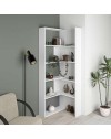 Libreria estensibile angolare Wish 72x22x200h colore bianco