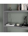 Libreria estensibile angolare Wish 72x22x200h colore grigio retro