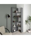 Libreria estensibile angolare Wish 72x22x200h colore grigio retro