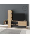 Mobile TV Troya con anta a ribalta 180 cm colore rovere antracite