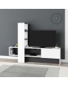 Mobile TV Troya con anta a ribalta 180 cm colore  bianco antracite