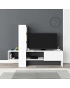 Mobile TV Troya con anta a ribalta 180 cm colore  bianco antracite