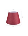 Lampada da tavolo base bianca e paralume tessuto colore rosso LAGUNAH272865