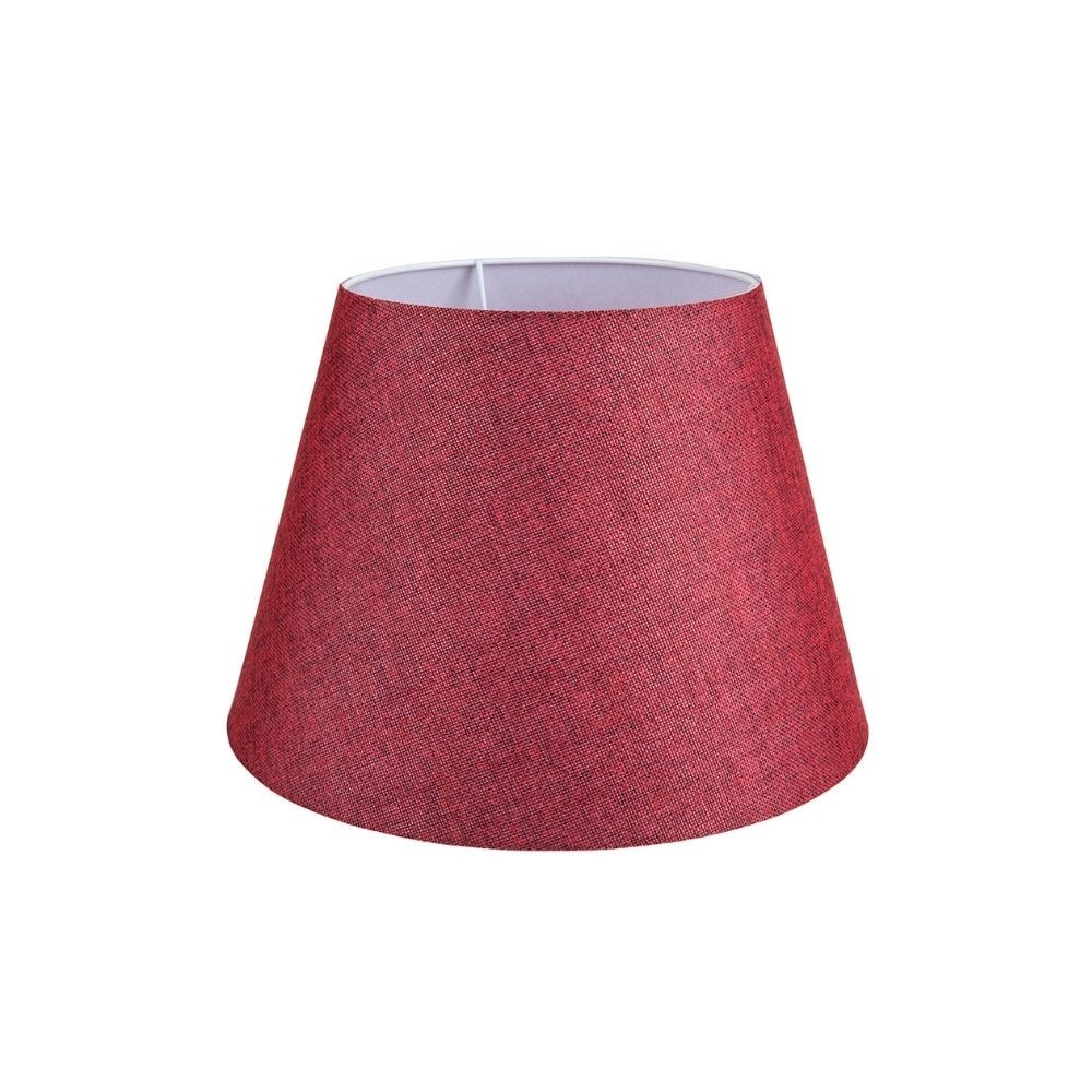 Lampada da tavolo base bianca e paralume tessuto colore rosso LAGUNAH272865