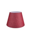 Lampada da tavolo base bianca e paralume tessuto colore rosso LAGUNAH272865