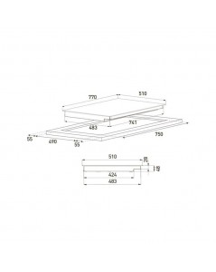 Piano Cottura Induzione 80 cm GIEI824414HF GRUNDIG Prezzo