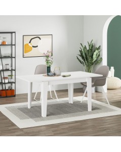 Tavolo allungabile Megaron 120x80 cm colore bianco