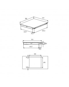 Piano cottura induzione 60 cm GIEI623472MN GRUNDIG