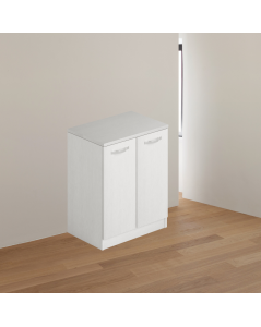 Mobile Bagno Due Ante 71x50x85,5 Colore Bianco Frassinato Prezzo