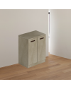 Mobile bagno due ante 71x50x85,5 colore argilla