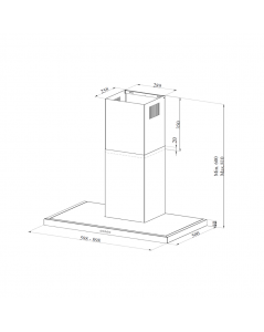 Cappa da Parete Acciaio Inox Embla9023 Samet Offerta