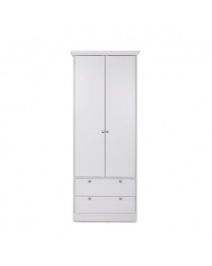 Armadio Due Ante e Due Cassetti Landwood14 Colore Bianco Prezzo