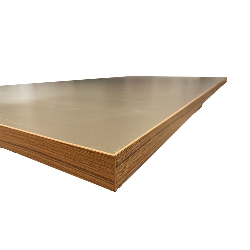 Tavolo rettangolare Manila 160x80 cm colore cacao gambe tonde alluminio