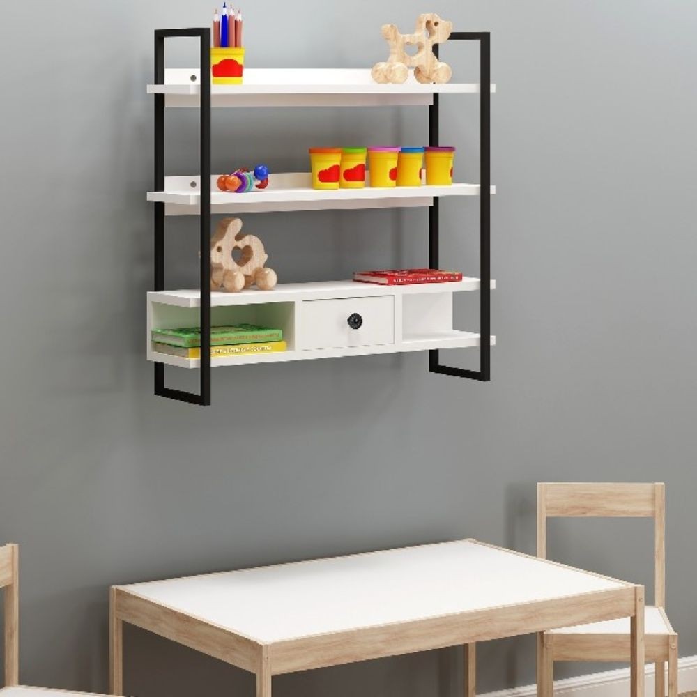 Set 3 mensole da parete forma cubo sonoma Shelvy Cub