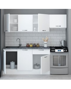 Cucina 220 cm Frosinone con Elettrodomestici Colore Bianco Prezzo