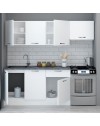 Cucina 220 cm Frosinone con elettrodomestici colore bianco