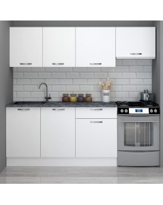 Cucina 220 cm Frosinone con Elettrodomestici Colore Bianco Prezzo