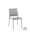 Sedia polipropilene design ergonomico Curtis colore corda