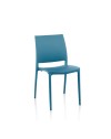 Sedia polipropilene design ergonomico Curtis colore blu petrolio