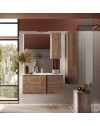 Mobile bagno sospeso Salemi80 colore rovere mercure