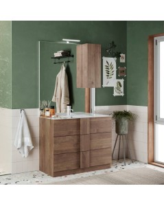 Mobile Bagno 3 Cassetti Salemi60 Colore Rovere Mercure Prezzo