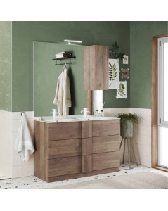 Mobile Bagno Doppia Vasca Salemi120 Colore Rovere Mercure Prezzo