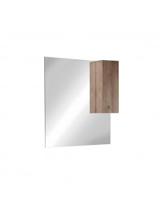 Specchio Bagno con Pensile e Lampada LED Salemi 80x110h Rovere Mercure