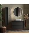 Mobile bagno con 2 cassetti Adam79 colore nero frassinato