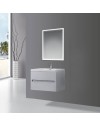 Mobile bagno sospeso Varano 90x48x55 colore grigio chiaro