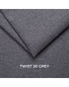 Divano Chicago 3 posti reclinabile colore grigio Twist 20