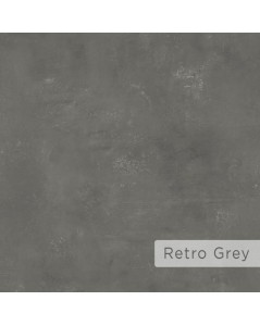 Tavolo rettangolare allungabile 120x80 struttura antracite e piano retro grey Monster