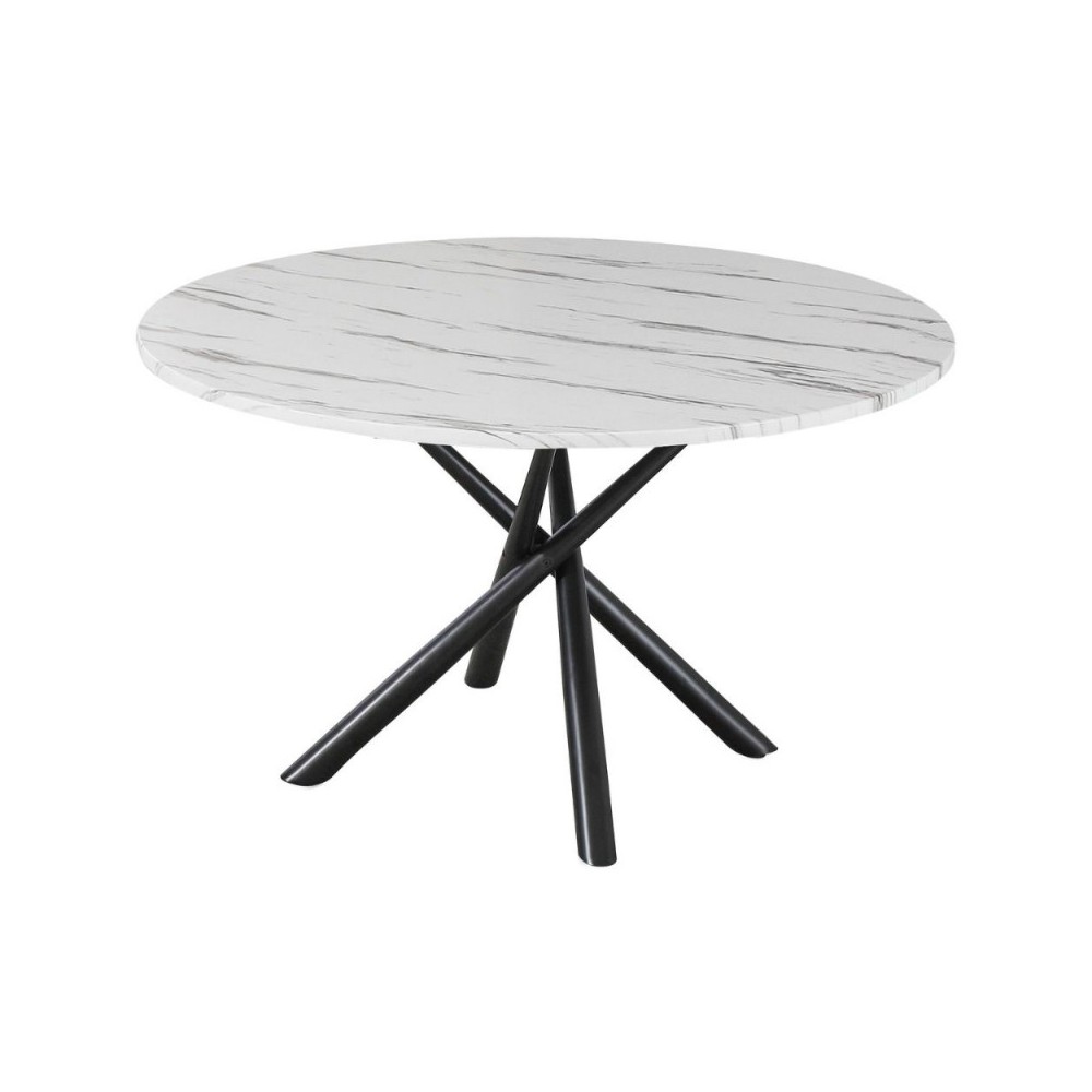 Affare: Tavolo allungabile effetto marmo bianco Carrara 137x90x76h