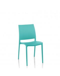 Sedia polipropilene verde tiffany design ergonomico Curtis