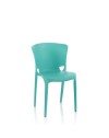 Sedia polipropilene verde tiffany design avvolgente Jumbo