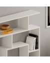 Libreria bianco con 9 ripiani Labirent 125x22x129