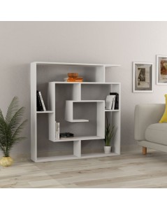 Libreria antracite con 9 ripiani Labirent 125x22x129