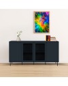 Credenza blue navy 4 ante Caracas51A 180X40X90H