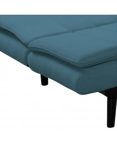 Divano letto tessuto blue Kyl 179x90x85h senza braccioli