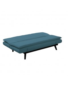 Divano letto tessuto blue Kyl 179x90x85h senza braccioli