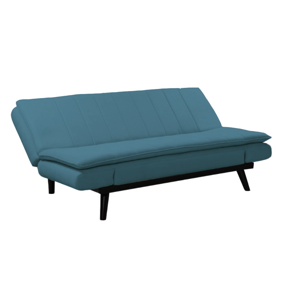 Divano letto tessuto blue Kyl 179x90x85h senza braccioli