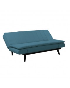 Divano letto tessuto blue Kyl 179x90x85h senza braccioli