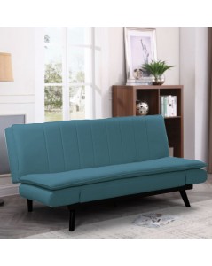 Divano letto tessuto blue Kyl 179x90x85h senza braccioli