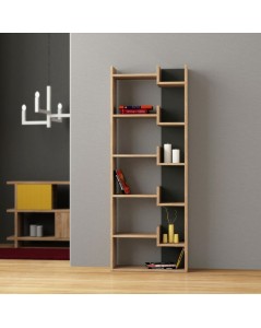 Libreria Oppa 69x162 Colore Rovere Antracite Prezzo