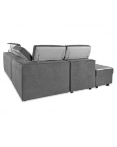 Divano Letto con Penisola Reversibile grigio Kutri Prezzo