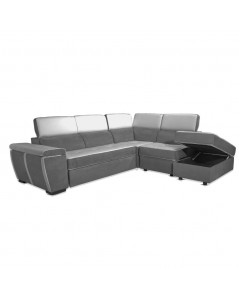 Divano Letto con Penisola Reversibile grigio Kutri Prezzo